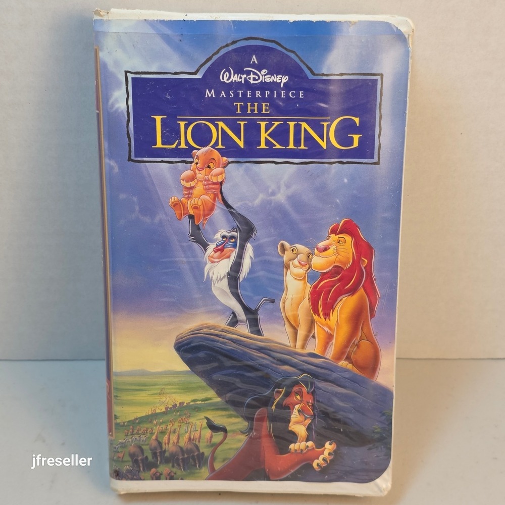 The Lion King VHS W/Clamshell Walt Disney Masterpiece